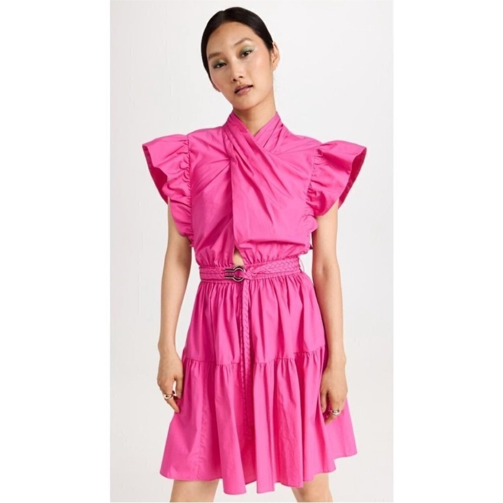 Derek Lam 10 Crosby Finne Ruffled Tiered Mini Dress